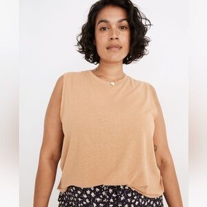 Madewell Raw-Edge Hangout Muscle Tank